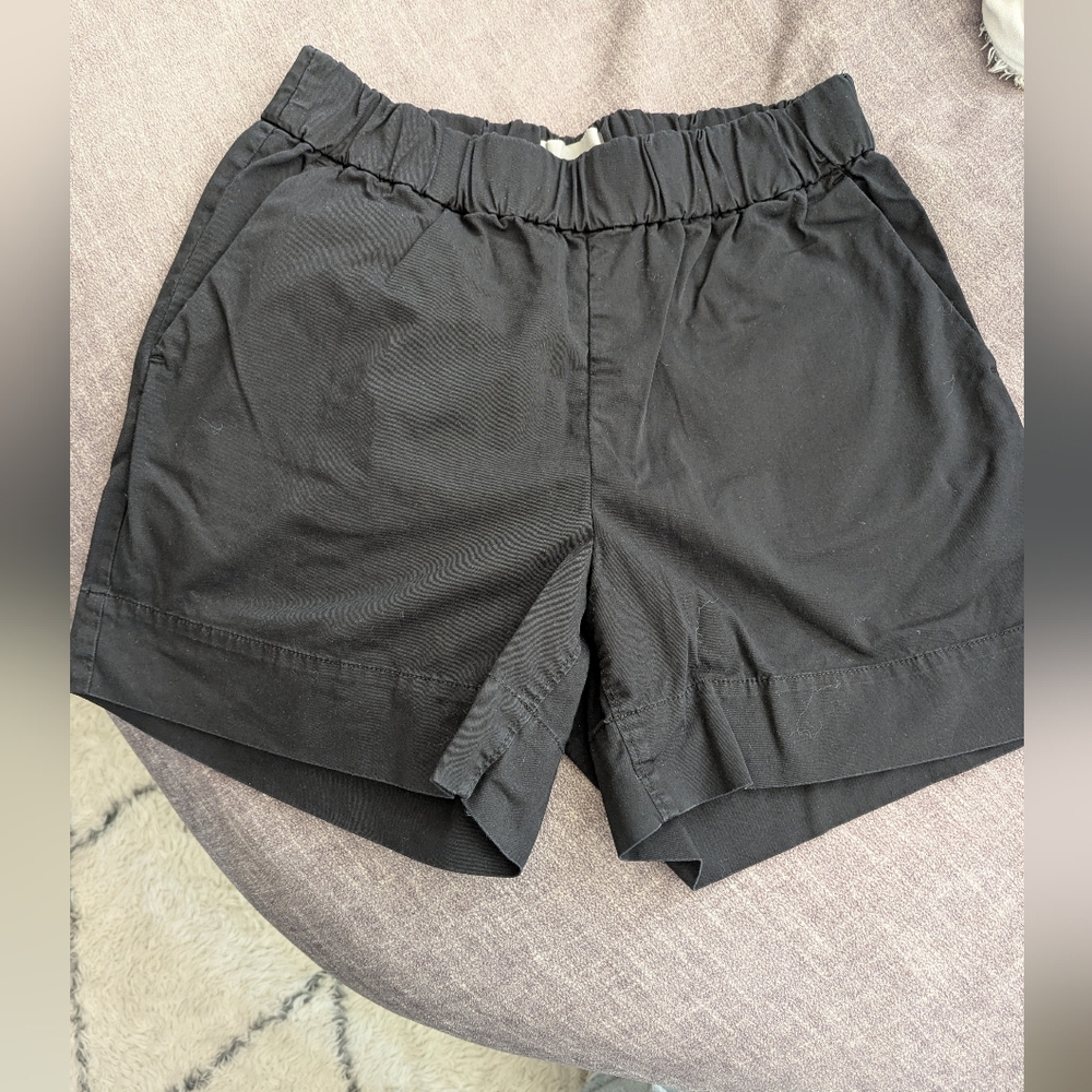 Everlane The Easy Short Pull On Organic Cotton Stretch Black Size 6